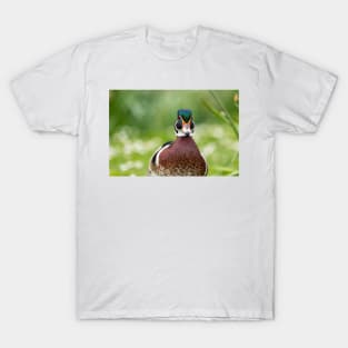 Wood duck funny portrait T-Shirt